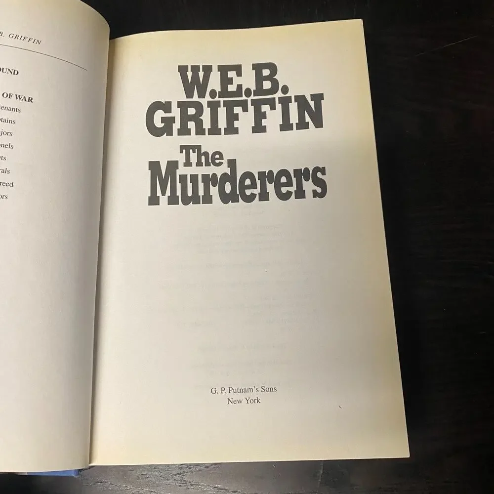 Murderers by W. E. B. Griffin (1995, Hardcover)